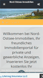 Mobile Screenshot of nord-ostsee-immobilien.de