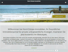 Tablet Screenshot of nord-ostsee-immobilien.de